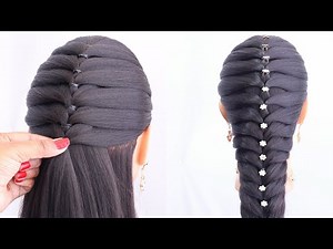 Beautiful & Easy Pull Through Braid Hairstyle | Step by Step Tutorial | Party & Wedding Hairstyle