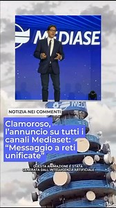 Clamoroso, l’annuncio su tutti i canali Mediaset: “Messaggio a reti unificate” ⤵️⤵️ | Alpha Woman