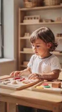 Montessori Lesson Magnetic and Non-magnetic - Blossoms Montessori School #shorts