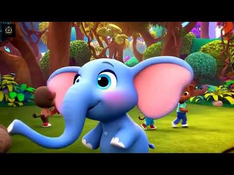 Brave Little Elephant 🐘 | Fun Cartoon Nursery Rhyme & Kids Song | Depali rani
