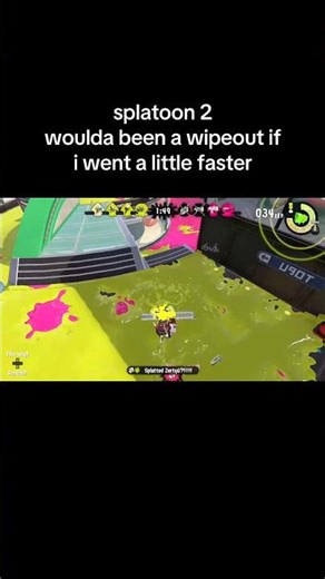 splatoon 2 woulda been a wipeout if i went a little faster #splatoon #splatoon3 #shorts