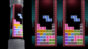 LED Cylinder Display Tetris Animation