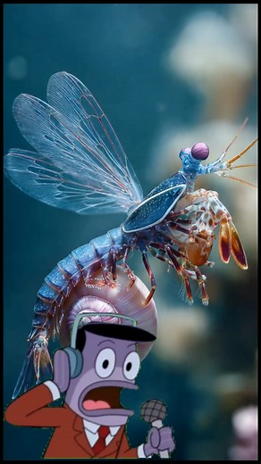 Ever seen a shrimp that punches harder than a bullet? Meet the mantis shrimp — one of nature’s most mind-blowing creatures! 🌊 This small yet mighty marine animal can strike with the speed of a gunshot, generating shockwaves powerful enough to shatter glass aquariums and even knock out prey in milliseconds. Scientists say the mantis shrimp’s punch can reach speeds over 50 miles per hour, delivering a force of more than 1,500 newtons — that’s like a .22 caliber bullet! 💣 Its incredible power com