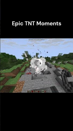 💣 Double TNT Explosion Moments in Minecraft! 💥 | Epic Blast Reactions 😱 | #minecraft #shorts