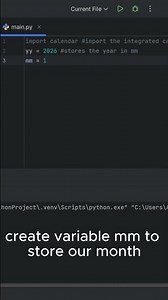 Create your own calendar using Python!!! #programming #shorts