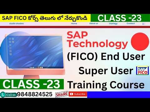 SAP Financial Accounting & Controlling (FICO) End User / Super User Training Course R2R- P2P-O2C