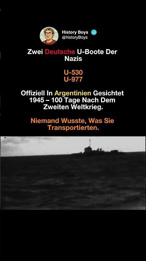 😰Nazi-U-Boote in Argentinien erbeutet #shorts