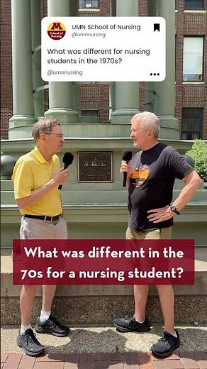 What was different in the 1970s for a nursing student?