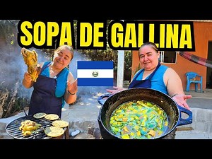 Así Preparamos una Deliciosa Sopa de Gallina al Fogón🔥🇸🇻
