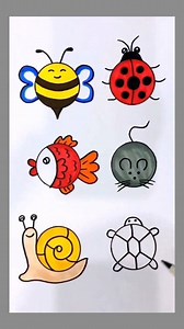 77K views · 350 reactions | Easy drawing ideas using circle ⭕ . #drawing #easyart #kidsactivities #kidslearning #fbreelsfypシ゚viralfbreelsfypシ゚viral | Easy drawing for kids24 | Facebook