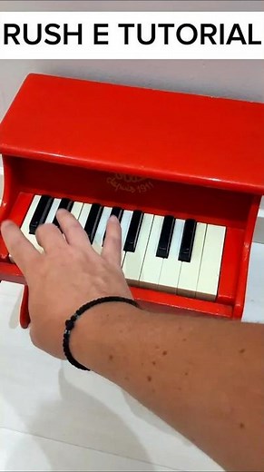 Rush E MINI PIANO Tutorial #piano #easy #pianotutorial