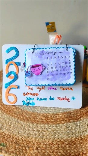 DIY 2026 calendar calendar making|DIY ideas #art #diy #craft #shorts