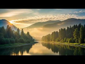 Relaxing Nature Sounds 🌿 Waterfall & Forest Ambience for Deep Sleep, Study & Stress Relief (4K)