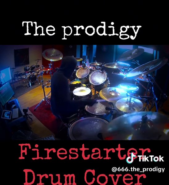 Energetic Drum Cover of 'Firestarter' by The Prodigy