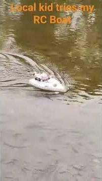 RC Boat Demo… Then the Kid Took Control 🚤