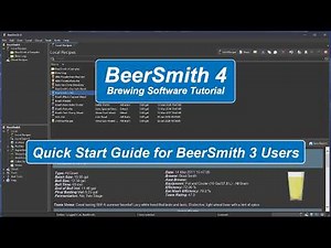 BeerSmith 4 Quick Start Guide for Existing Users - Importing Your BeerSmith 3 Data