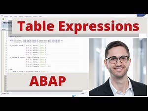 Modern ABAP - Table Expressions - Get values out of an internal table