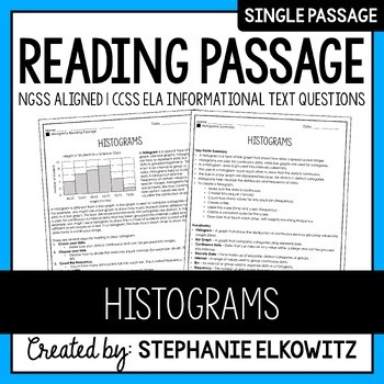 Histograms Reading Passage | Printable & Digital
