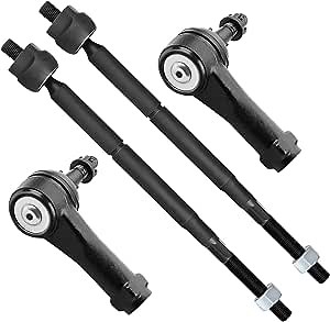 SCITOO 4pcs Front Suspension Kit Inner Outer Tie Rod End Fit 2005-2010 For Chevrolet Cobalt 2006-2011 For Chevrolet Hhr 2003-2007 For Saturn Ion