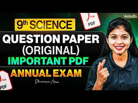 9th Science Annual Exam Question Paper 2026 | Important questions 2026 | shravanee Ma'am