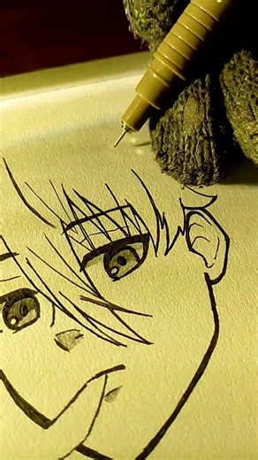 Menggambar Nagi Seishiro Langsung Pakai Pena ✍️ Tanpa Sketsa! | Blue Lock