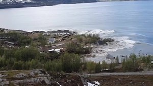 Insane video shared by Jan Fredrik Drabløs of a landslide in Norway taking an entire chunk of land with it into the ocean: https://bit.ly/3gTD0Q4 | WPDE ABC15