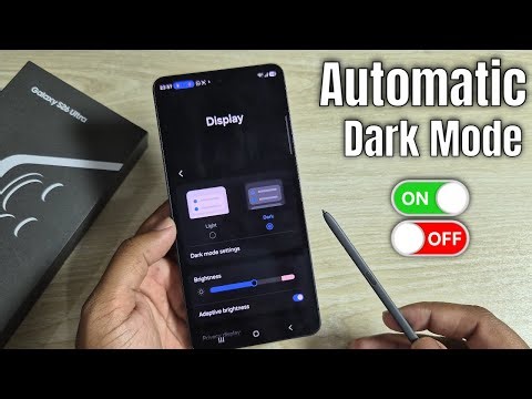Samsung Galaxy S26 Ultra/S26+: Turn on/off auto dark mode