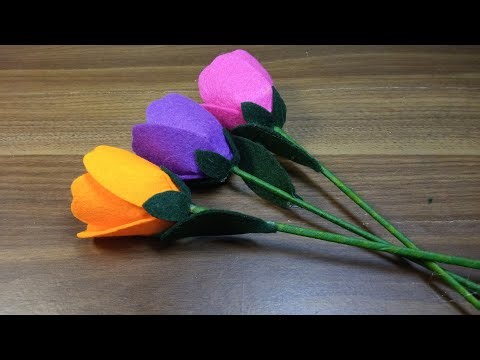 How to Make Beautiful Felt Flowers at Home @Duccylicius90