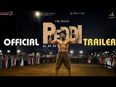 Peddi Official Trailer | Mega Power Star Ramcharan | Buchibabu Sana | Jahnavi Kapoor | A R Rahman