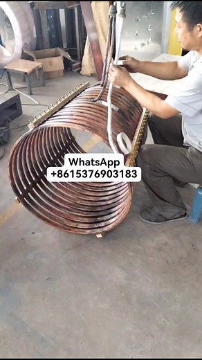 Casting Foundry Group induction melting furnace induction coil making Induction Melting Furnace www.heat-furnace.com WhatsApp: 8615376903183 Email:sale@heat-furnace.com | Liu Heater