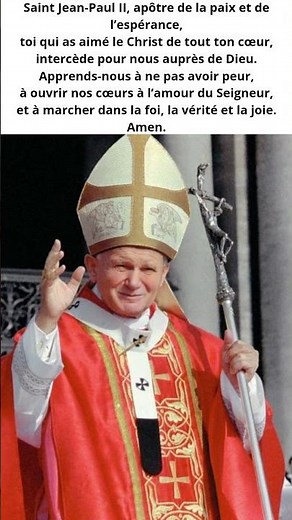 Saint Jean Paul priez pour nous#saintjeanpaul2 #prière#foi