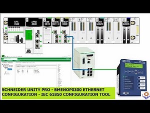 Unity Pro - BMENOP0300 Ethernet module configuration | IEC61850 server #schneiderelectric
