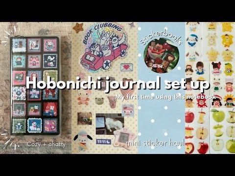 decorating my hobonichi + mini sticker haul ✨