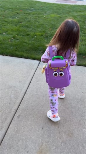 Angela Parziale on Instagram: "Lilly’s been loving her VTech Dora Got Your Back Learning Backpack! 💜 It’s such a fun mix of pretend play and learning with games that teach letters, shapes, numbers, and even Spanish. Her favorite part is the drawing board — she’ll sit and doodle forever 🥹 It’s made for ages 3+, but even at 2 she’s having so much fun exploring and learning in her own little way. Thank you so much @leapfrogofficial @vtechtoys @influenster #complimentary #VTPartner #LFTPartner"
