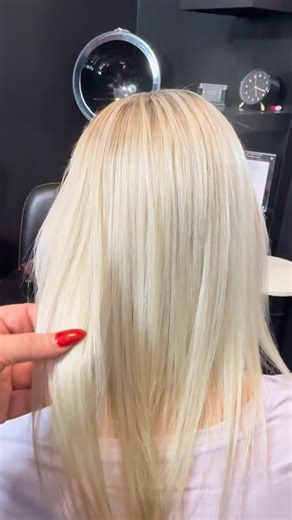 Luxe Studio By Gina/ Moorestown, NJ/ Colorist on Instagram: "Cool and blonde. Say less. ❄️✨ A year ago, LeAnna came to me after what we’ll politely call a color-crazy moment 😅 — light brown with toffee highlights, but her goal was clear: back to heavy, bright, highlighted blonde. Cue the hair gods, patience, and really great products 🙏 We got there in 3 intentional visits, and now we’re in maintenance mode. The formula: • Super-fine sections • Low-volume developer • It’s a Blonde Thing lighten