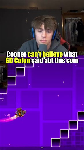 Cooper can't believe what GD Colon said about this coin... #coopermitchell #geometrydash #stream #clip #gd #gdcolon