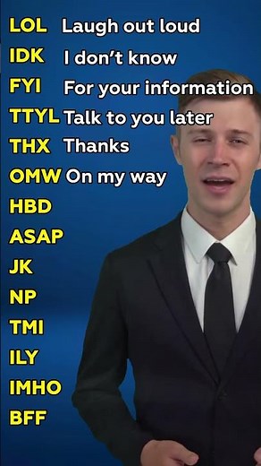 Top Chat Abbreviations You Must Know! | English Texting Shortcuts