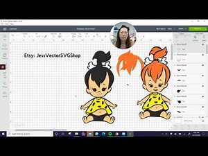 DIY Pebbles from The Flintstones in Design Space for the Cricut Maker