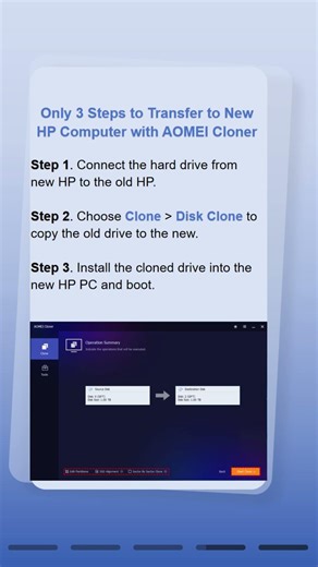How to Transfer Data from Old HP to New HP computer Easily #AOMEICloner #hplaptop #datatransfer