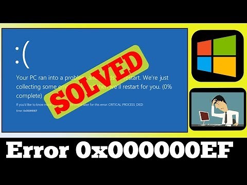 [SOLVED] Stop 0x000000EF Windows Error Code Problem