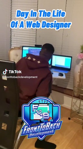 Day in the life of a web designer 👨🏿‍💻 #webdesign #dayinthelife #webdeveloper #webdesigner