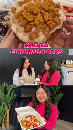 ✨ Curated Kitchener-Waterloo ✨ on Instagram: "Big buns, and we cannot lie 👀 @sweet_carolines_ice_cream does more than just ice cream, they’ve got loaded cinnamon buns, coffee, and cozy bites perfect anytime of year 💖 plus, catering! 📍1405 Ottawa St N, Kitchener . . . #curatedkw #kitchener #cafe #waterloo #waterlooregion"