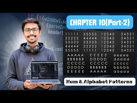 Java Pattern Programming | Number & Alphabet Patterns Explained (Marathi)