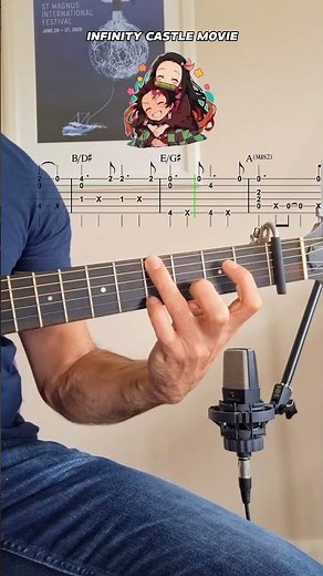 [TAB] Demon Slayer: Infinity Castle - Shine in the Cruel Night | Fingerstyle Guitar