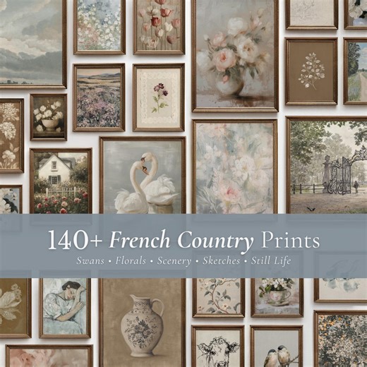 140+ French Country Art Prints: Neutral Cottagecore Print Set, PRINTABLE Vintage Farmhouse Decor (digital Download) - Etsy