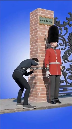 Why do royal guards wear big hats