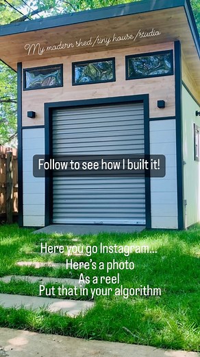 Andrew Thron | DIY Modern Shed/Studio Build ✅ Last summer, I built this DIY modern shed completely from scratch. It was probably one of my favorite diy... | Instagram