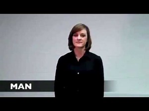 How to sign man in ASL