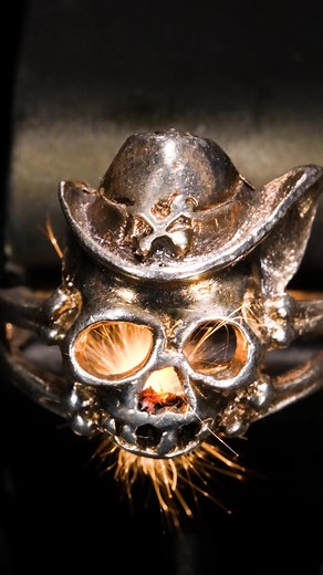 Captivating Macro Close-Up of Burning a Silver Ring