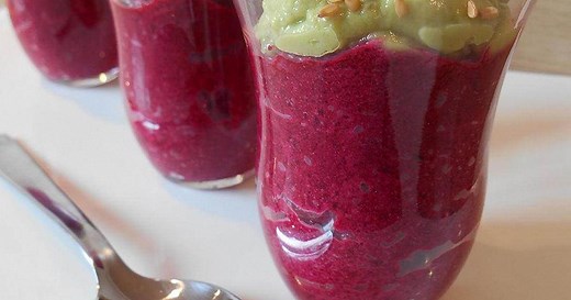 Recette Verrine betterave rouge et avocat